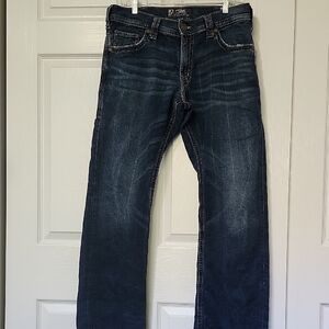 Silver Jeans Zac Relaxed Blue Denim with Vintage Appeal
